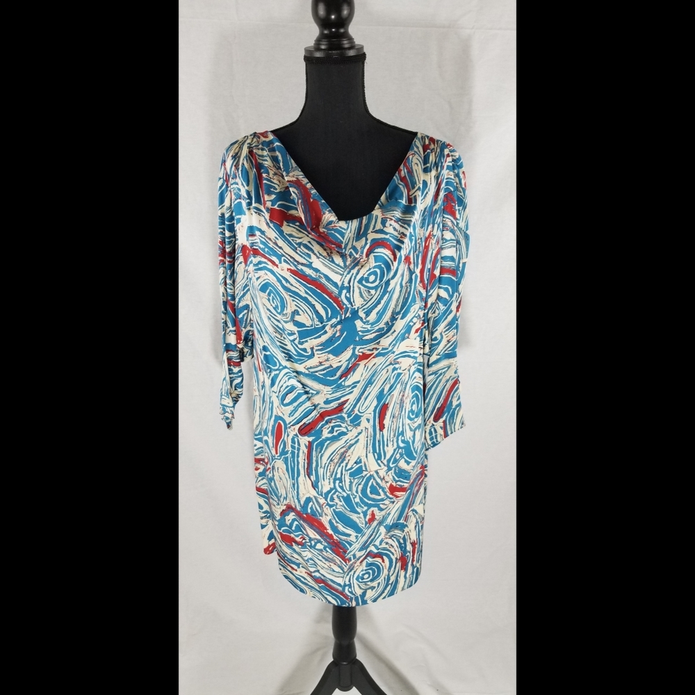 Catherine Malandrino silk draped dress